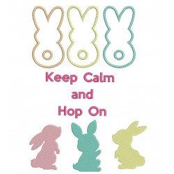 Stickserie - Keep calm and Hop on